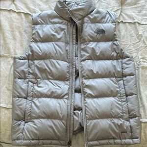 The North Face Silver Puffer Vest